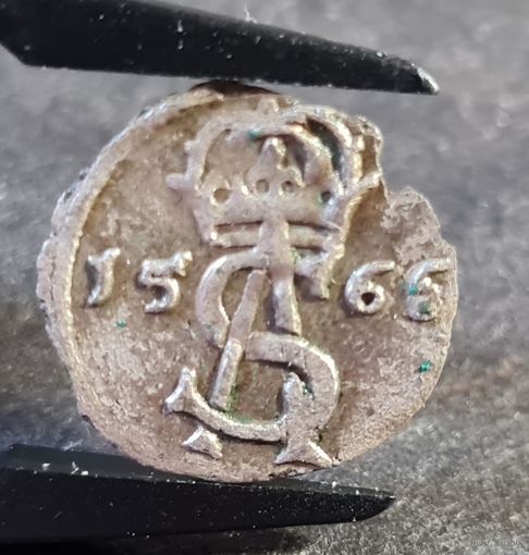 Двуденарий 1566 года, С РУБЛЯ без м.ц.!