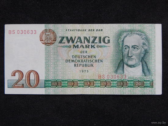 ГДР 20 марок 1975г.