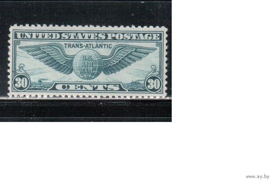 США-1939, (Скотт.С24),  *,  Авиапочта, Герб (одиночка)