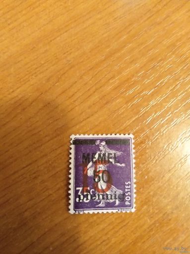 1921 французская мандатная территория Мемель чистая клей MNH** искусство культура (2-9)