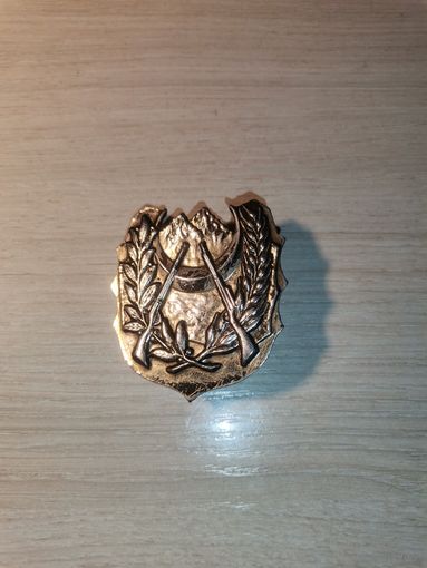 Кокарда "Алжир", тяжёлый металл, клеймо BOMISA MILANO.