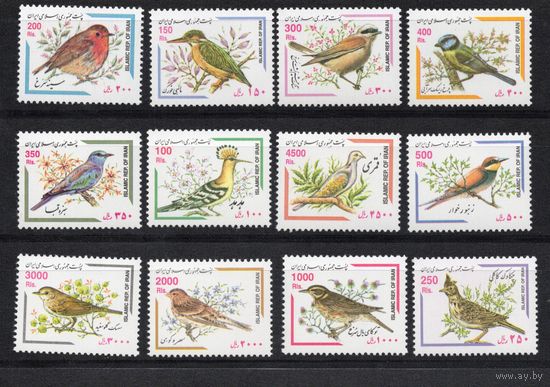 Иран 1999-2002. Стандарт. Птицы 12 марок комплект  (2798)
