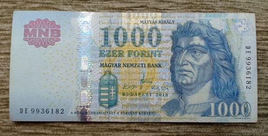 Werty71 Венгрия 1000 форинтов 2010 банкнота