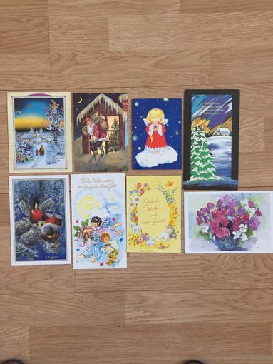 Открытки с Рождеством и НГ, Пасхой, Германия, 90-е гг.