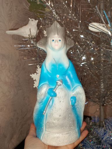 Снежная королева. Игрушка резиновая , игрушка из ПВХ. Снегурочка.