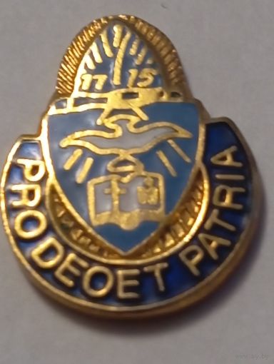 Значок - Капеллан полкового гребня (Pro Deo Et Patria), США