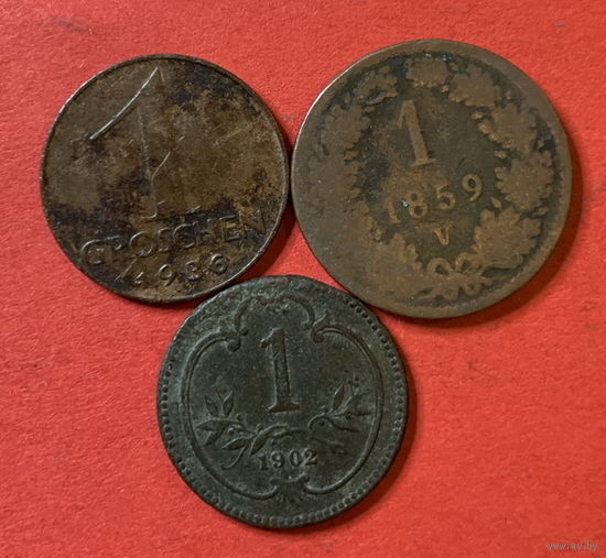 Австрия 3 монеты