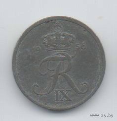 КОРОЛЕВСТВО ДАНИЯ. 1 ЭРЕ 1956. ЦИНК