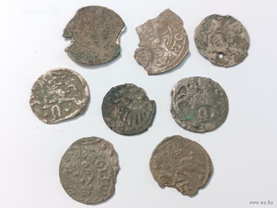 Лот монет ВКЛ - двуденарии, солиды , 9 шт