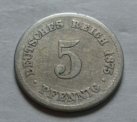 5 пфеннигов, Германия 1875 C