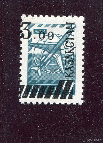 Казахстан. Стандарт. Надпечатка 3R на 6к   1992 год