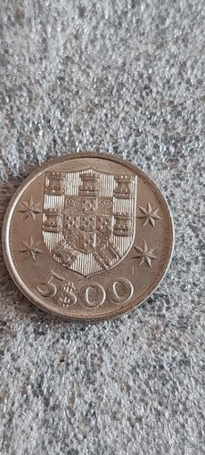 Португалия 5 эскудо 1983