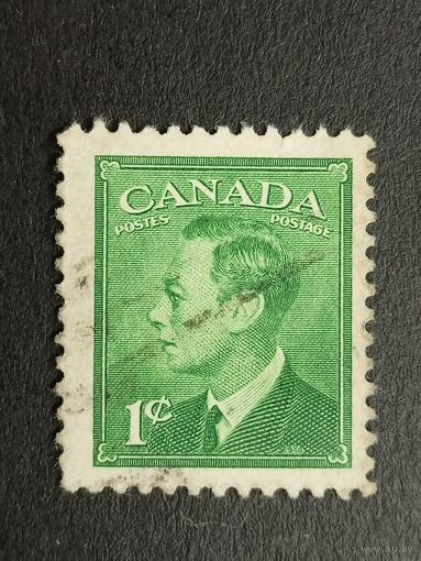 Канада 1949-1951. Король Георг VI - Надпись: POSTES POSTAGE