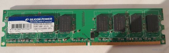 Оперативная память DDR2 Silicon Power SP002GBLRU800S02 DDR2 800 (CL5) 2G 2GB
