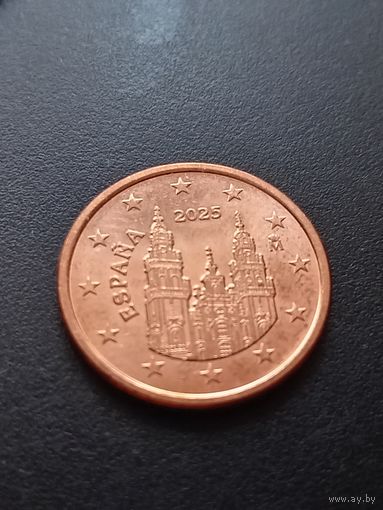 Испания 5 евроцентов 2025 г.