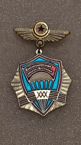 Значек знак 30 лет 103-я Краснознаменная Ордена Кутузова дивизия ВДВ Витебск
