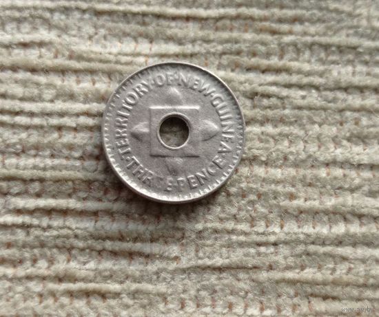 Werty71 Папуа Новая Гвинея 3 пенса 1944