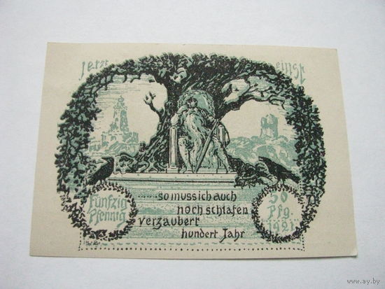 Франкенхаусен 50 пфеннигов 1921 Фридрих I Барбаросса (2-147)