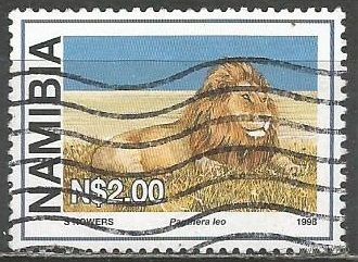 Намибия. Лев. 1998г. Mi#929/
