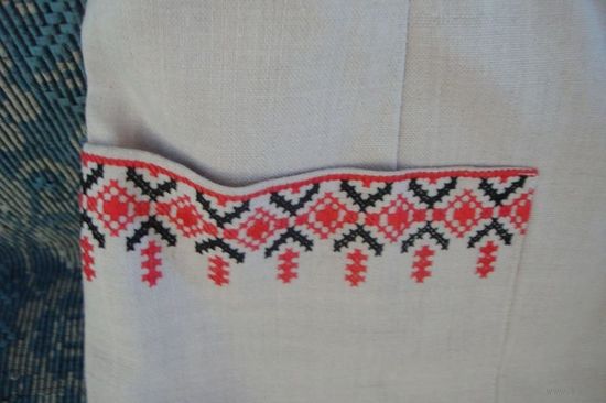 Костюм с вышивкой  50 годы лен