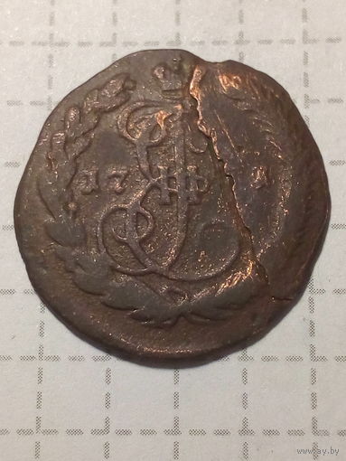 Деньга Российская Империя 1771 год