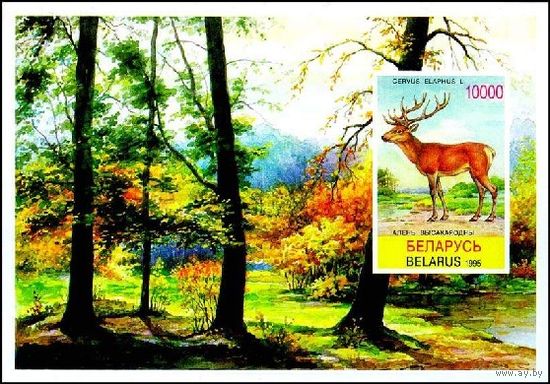 1995. 115. Олень благородный (бзбц. блок 7)**