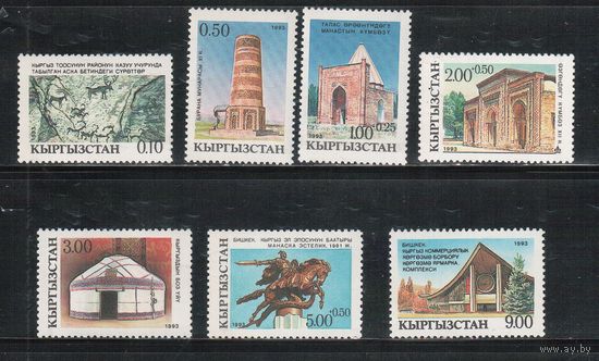 Киргизия-1993 (Заг.5-11) **  , Культура Киргизии, Архитектура