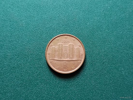 1 евроцент Италия.
