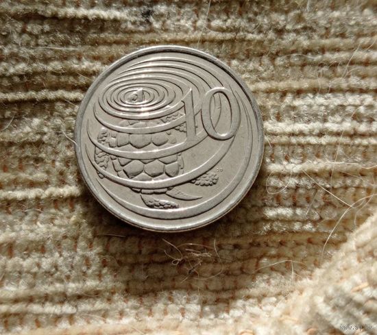 Werty71 Каймановы острова 10 центов 2002 Морская Зеленая черепаха