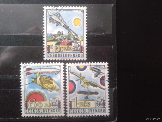 Чехословакия 1977 Фил. выставка Прага-78, авиация
