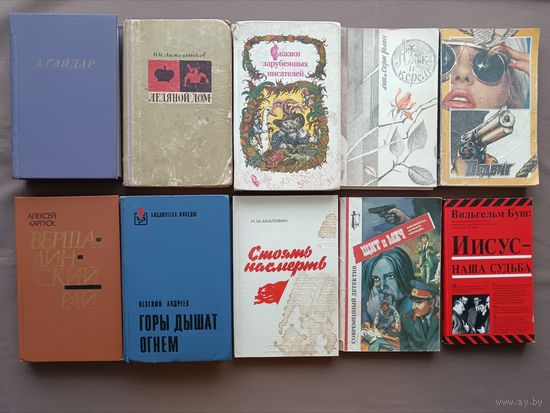 10 книг в разном состоянии для дачной библиотеки одним лотом за 5 рублей! Читаем и отдыхаем после грядок! (3557)