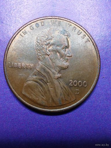 США 1 цент 2000 D