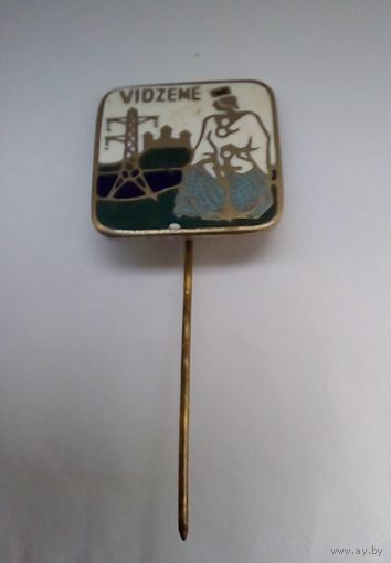 Значок Vidzeme. Историческая область в Латвии.