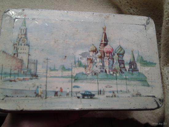 Коробка жестяная. Красная площадь.СССР.
