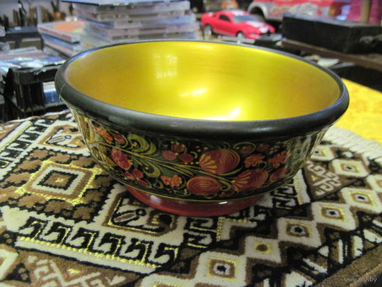 Миска, конфетница, фруктовница Хохлома.