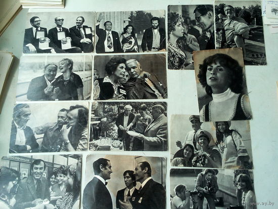 Открытки киноартистов мира 1975 г
