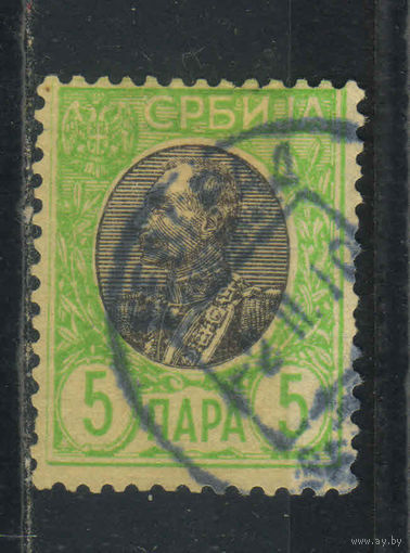 Сербия Кор 1905 Петр I Стандарт Горизонтальное верже#85у