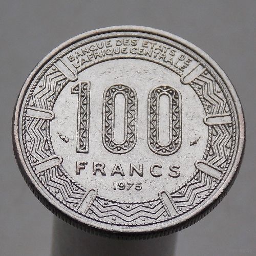Конго 100 франков 1975