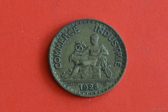 Франция 1 франк 1923 с 1 руб