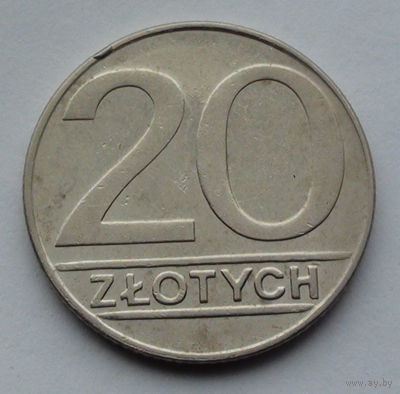 Польша 20 злотых, 1989