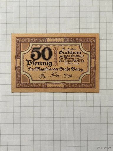 50 пфенигов (нотгельды) г. Германия.-2912