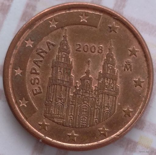 1 евроцент 2008 Испания. Возможен обмен
