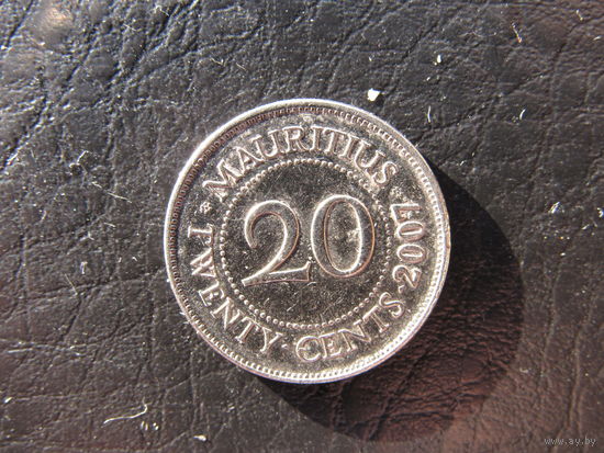 Маврикий.20 центов.2007. С 20 копеек. Распродажа коллекции. Смотрите другие лоты.