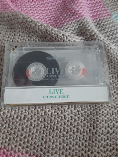 Кассета GoldStar LIVE CONCERT. Агата Кристи. Сергей Галанин.
