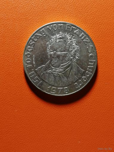 Австрия 50 шиллингов, 1978 год, 150 лет со дня смерти Франца Шуберта, KM# 2937