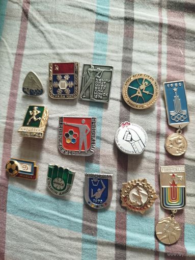 Значки,спорт,с рубля