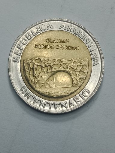 Аргентина 1 песо 2010 года .