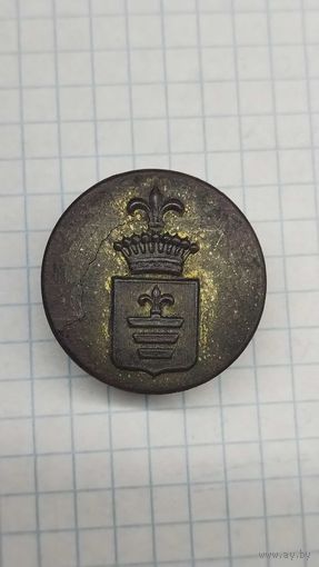 Пуговица с гербом ROCH III