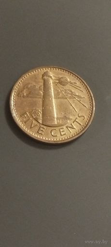 Барбадос 5 центов 2012г.