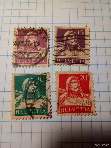 Марка Швейцария 1925